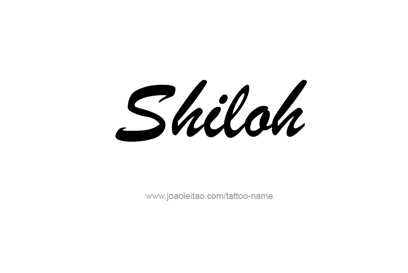Tattoo Design Name Shiloh   