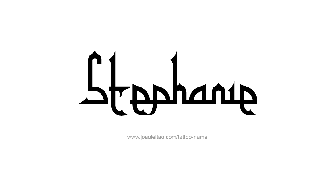 Tattoo Design Name Stephanie   