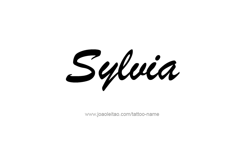 Tattoo Design Name Sylvia   