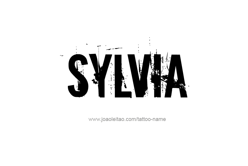 Tattoo Design Name Sylvia   