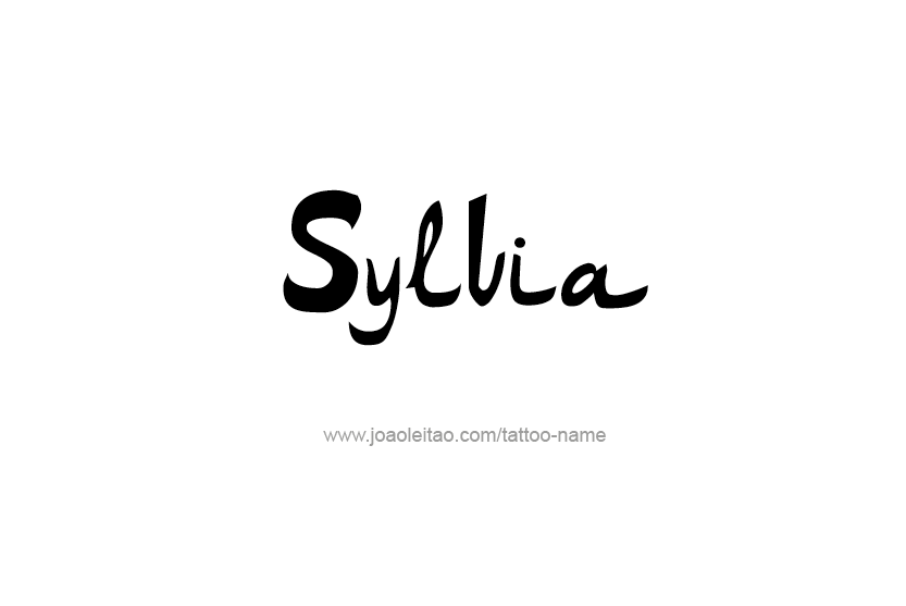 Tattoo Design Name Sylvia   