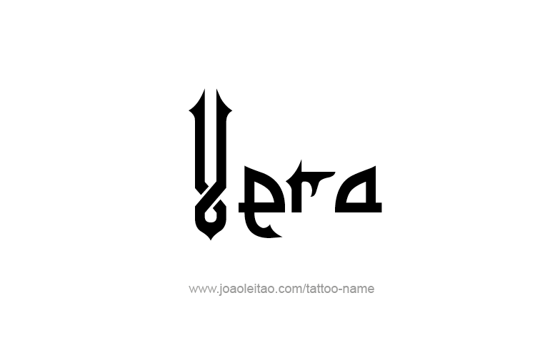 Tattoo Design Name Vera   