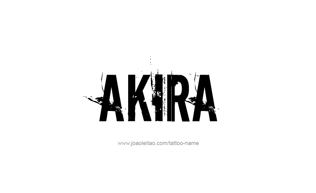 Tattoo Design  Name Akira   