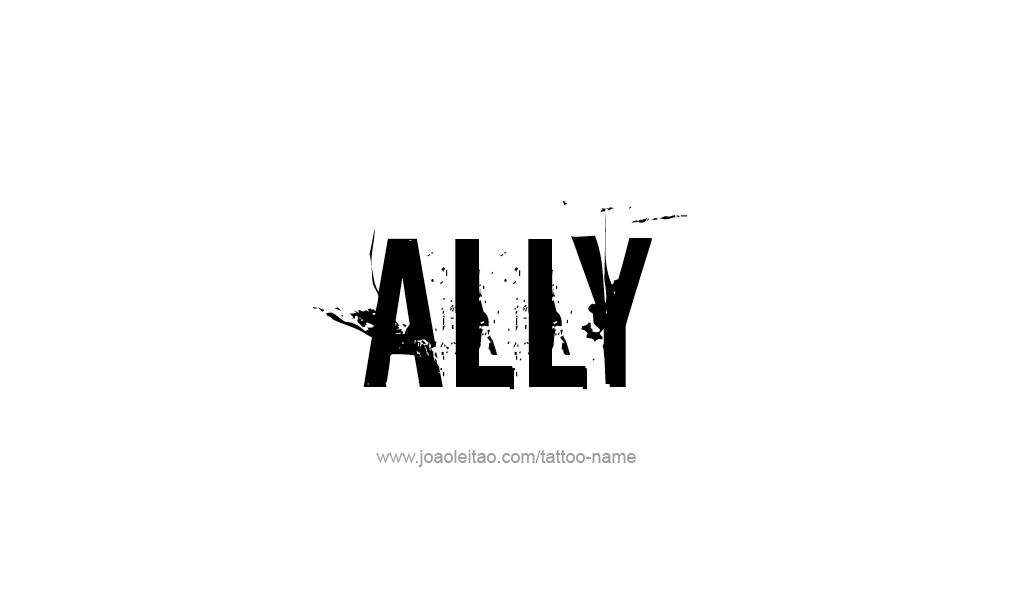 Tattoo Design  Name Ally   