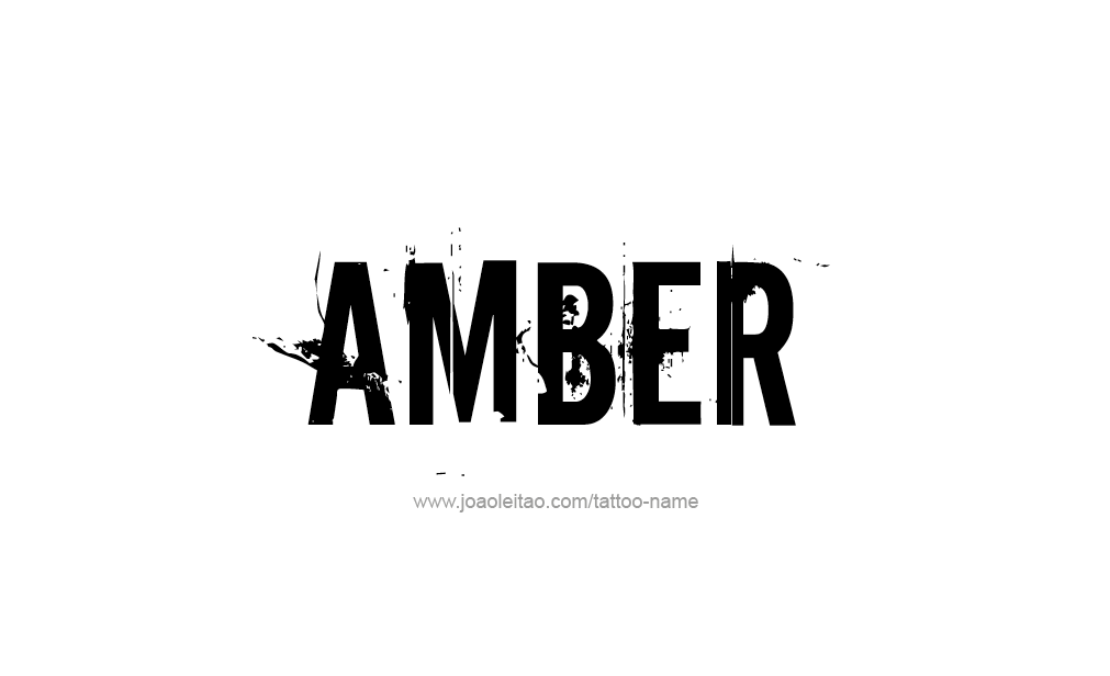 Tattoo Design  Name Amber   