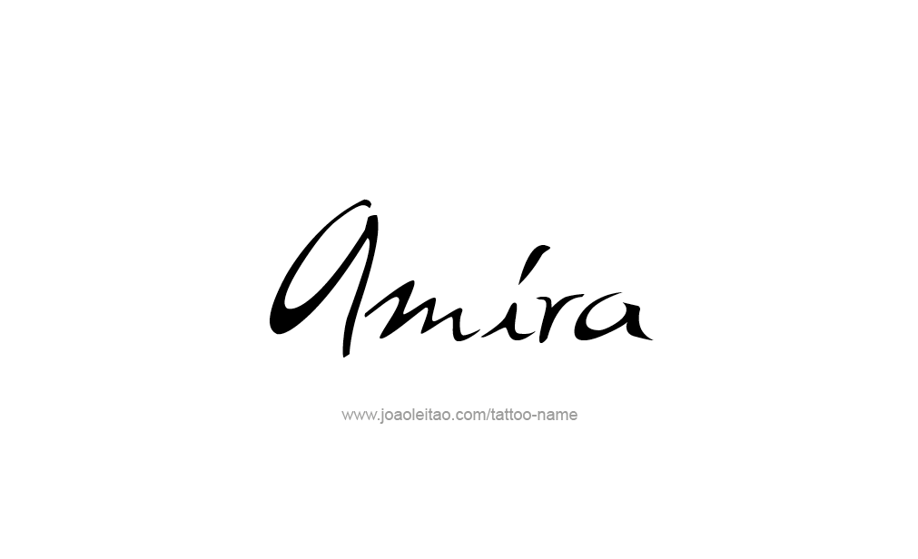 Tattoo Design  Name Amira   