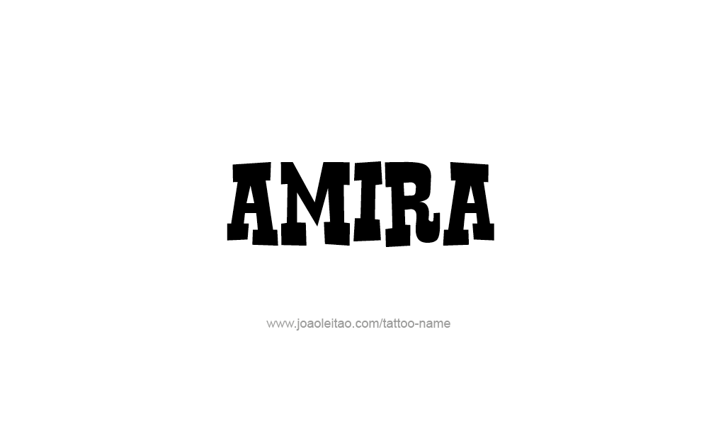 Tattoo Design  Name Amira   