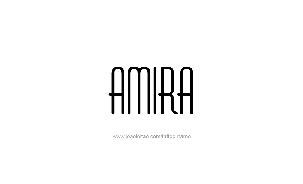 Tattoo Design  Name Amira   