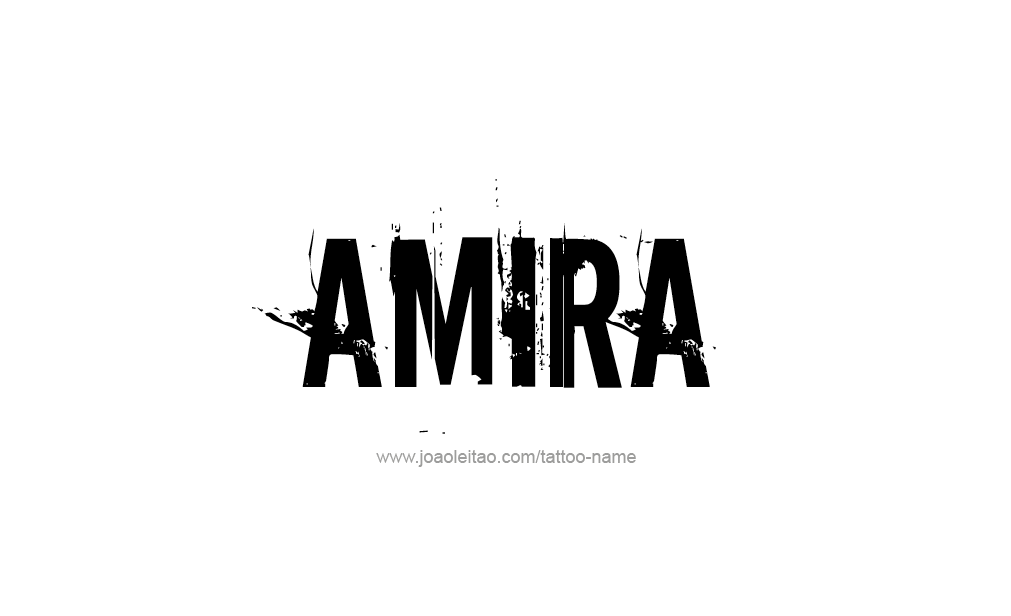 Tattoo Design  Name Amira   