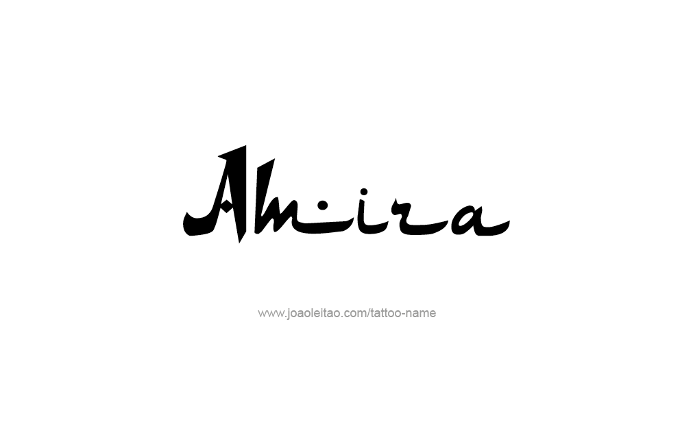 Tattoo Design  Name Amira   