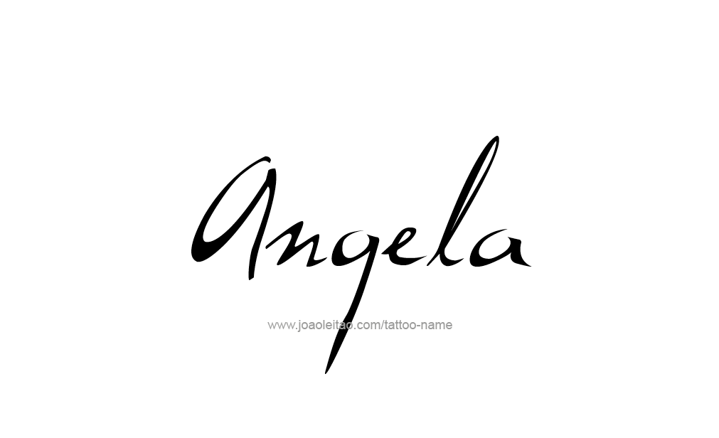 Tattoo Design  Name Angela   