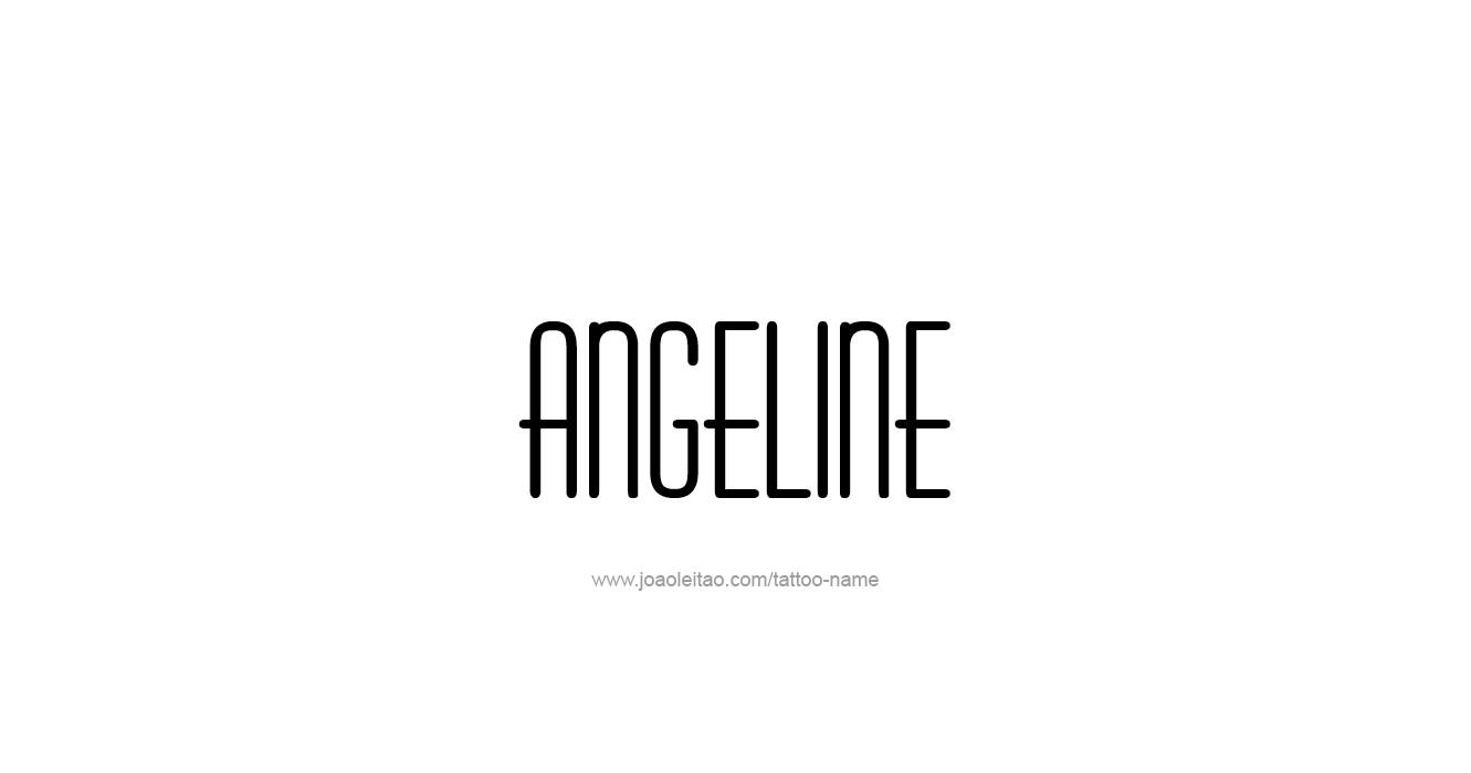 Tattoo Design  Name Angeline   