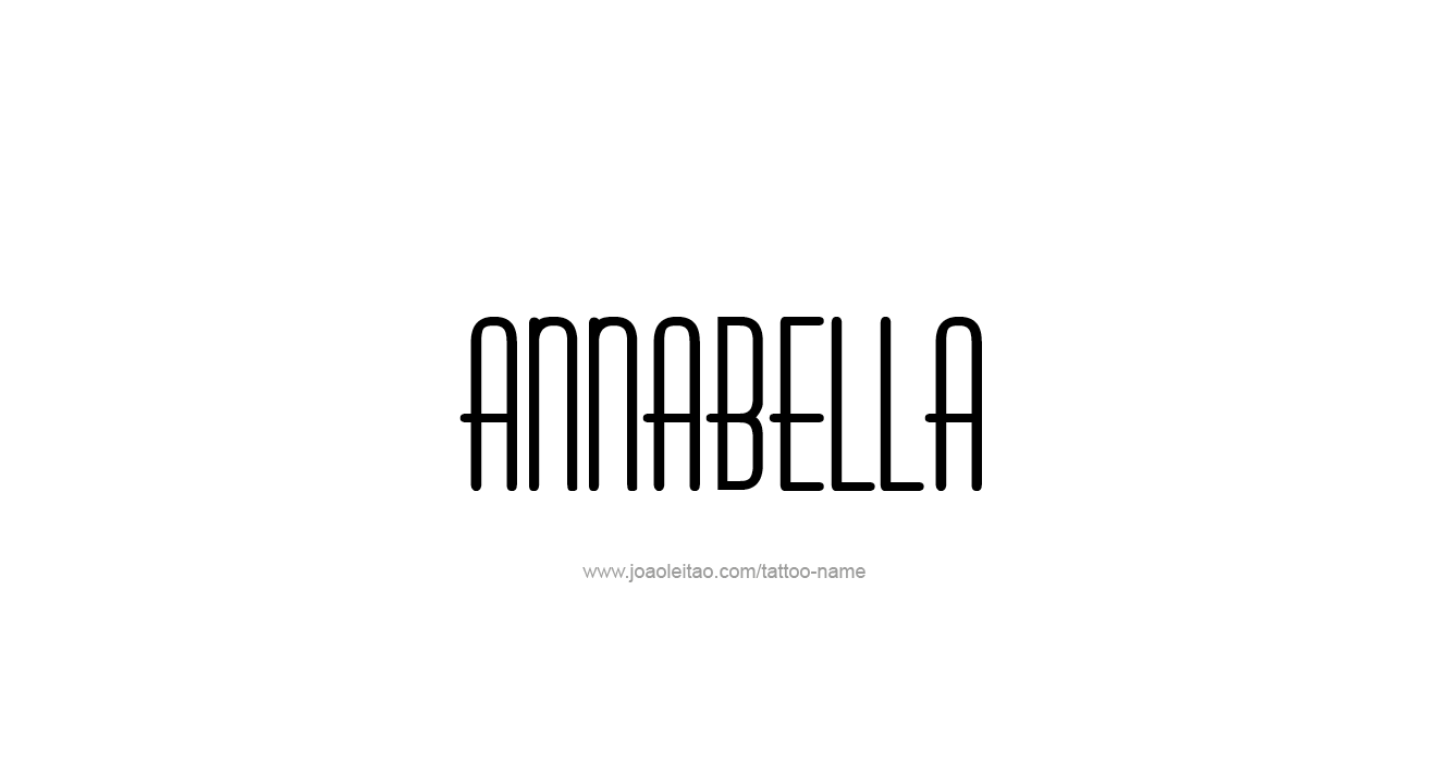 Tattoo Design  Name Annabella   