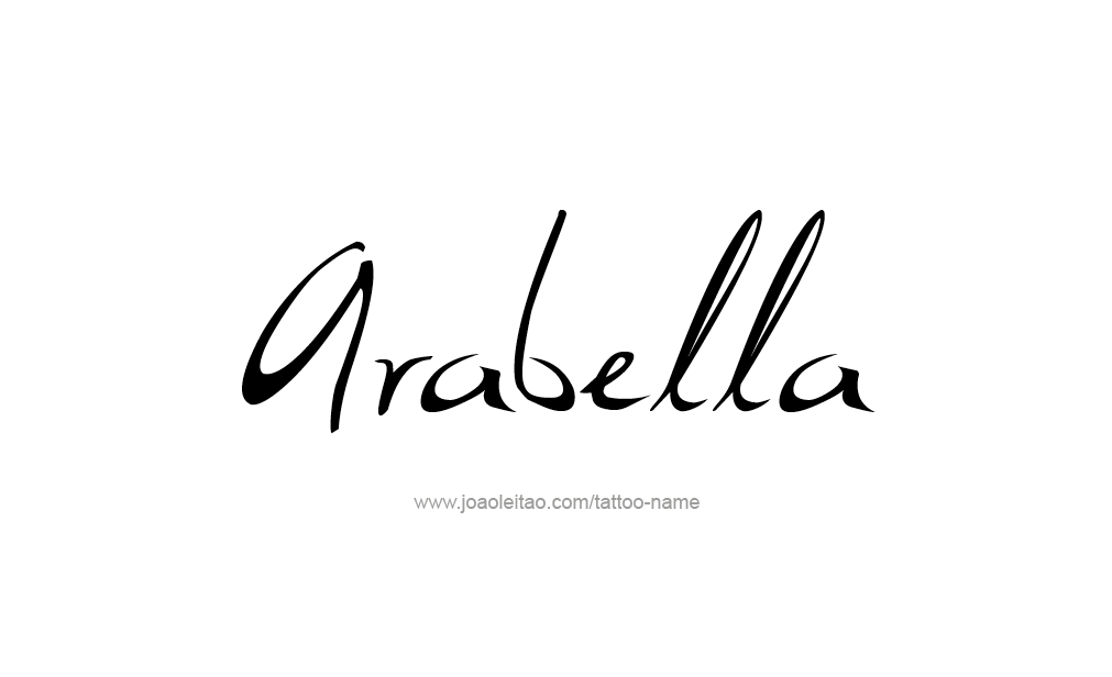 Tattoo Design  Name Arabella   