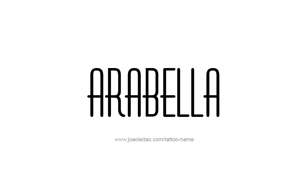 Tattoo Design  Name Arabella   