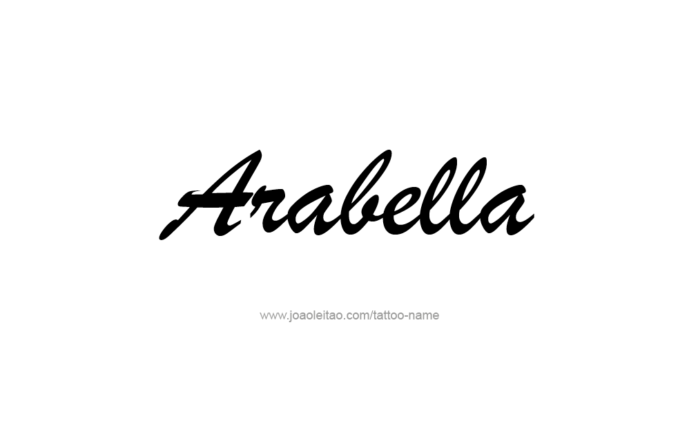 Tattoo Design  Name Arabella   