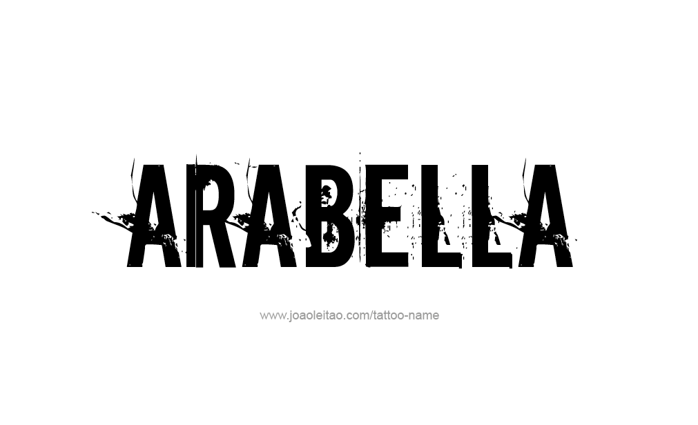 Tattoo Design  Name Arabella   