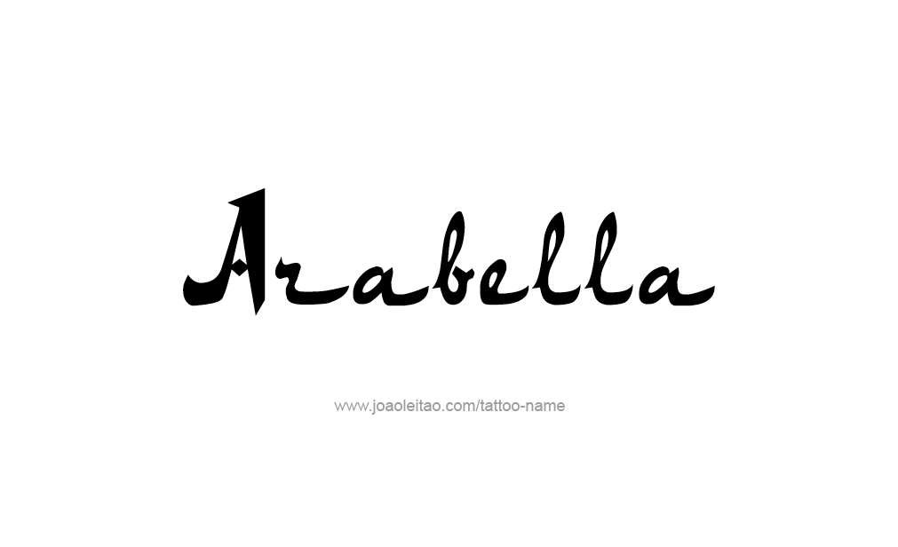 Tattoo Design  Name Arabella   