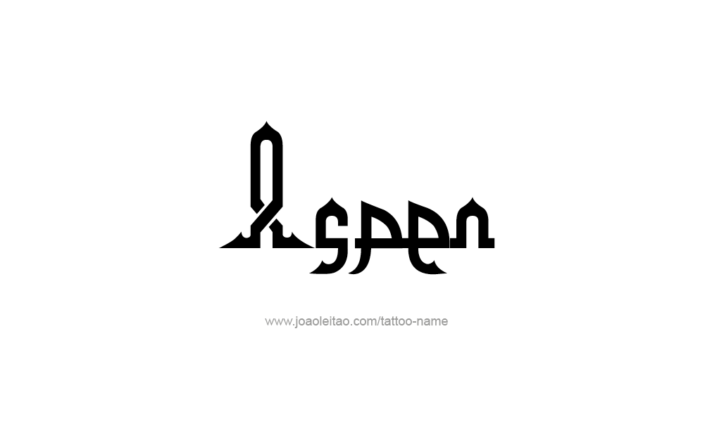 Tattoo Design  Name Aspen  