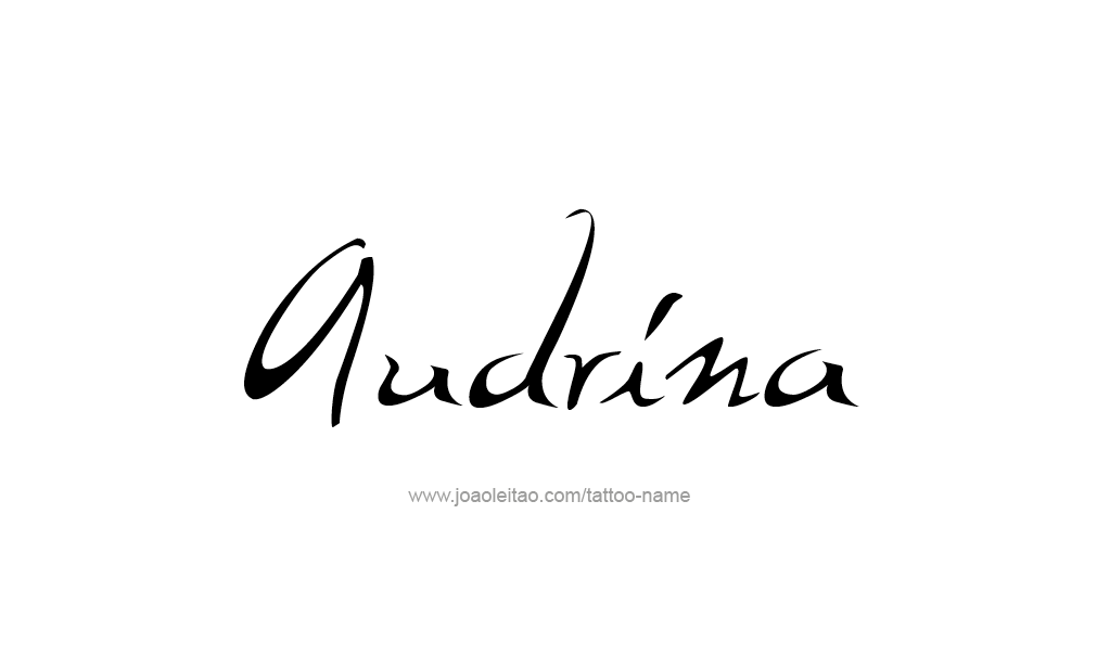 Audrina Name Tattoo Designs