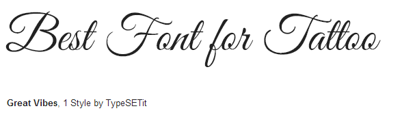 tattoo fonts for names