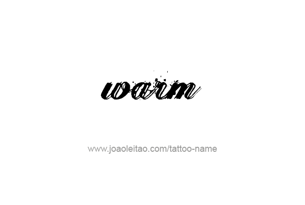 Tattoo Design Love Word Name Warm