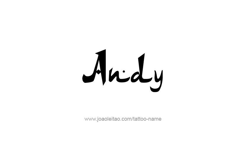 Tattoo Design  Name Andy   