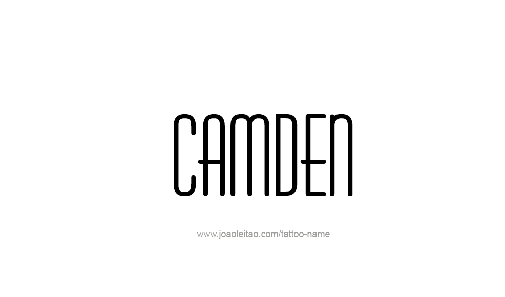 Tattoo Design  Name Camden   