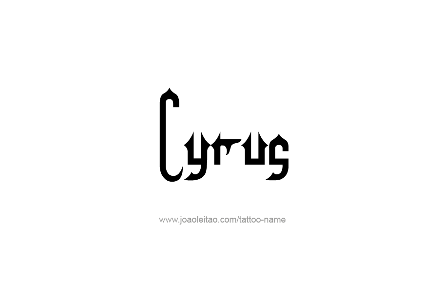 Tattoo Design  Name Cyrus   