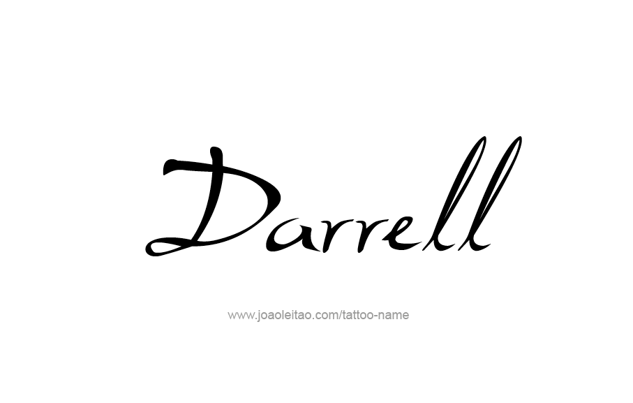 Tattoo Design  Name Darrell   