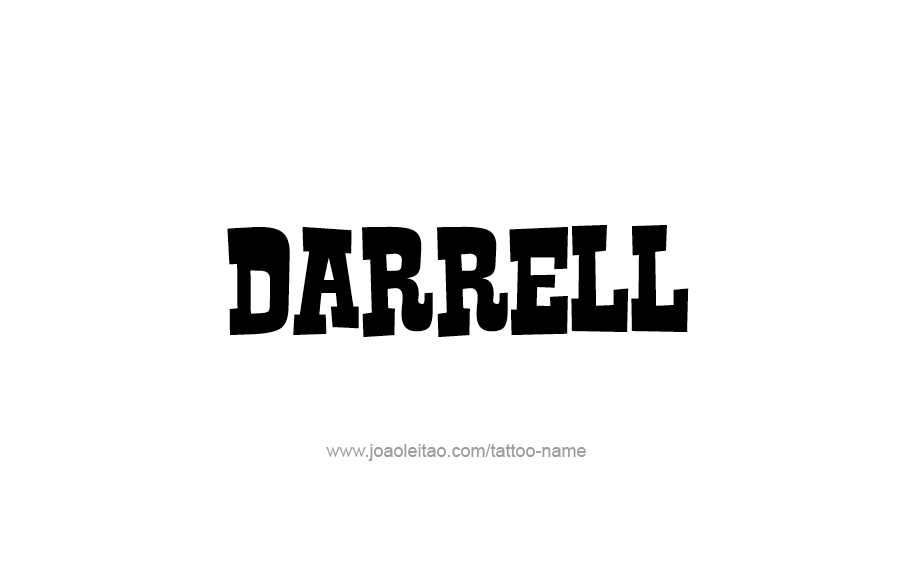 Tattoo Design  Name Darrell   