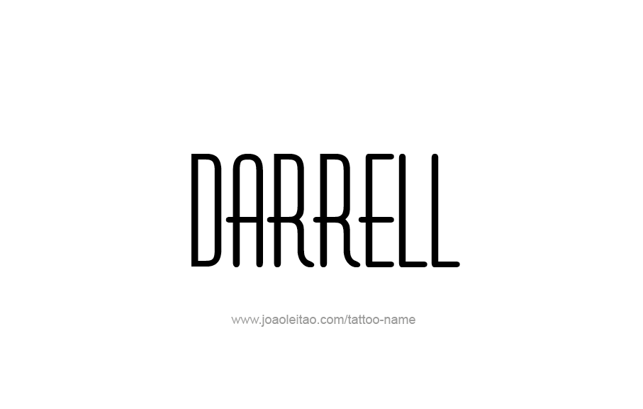 Tattoo Design  Name Darrell   