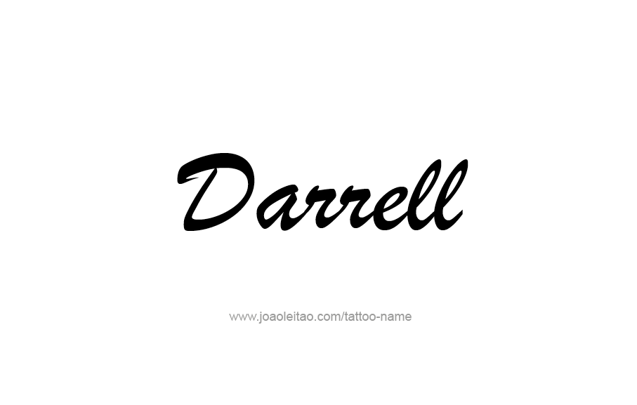 Tattoo Design  Name Darrell   