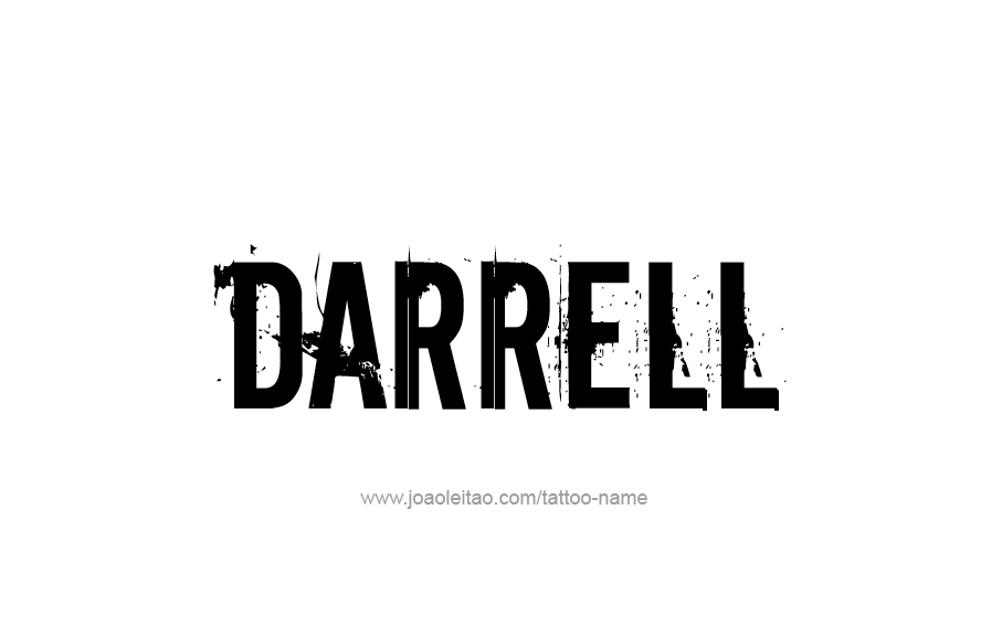 Tattoo Design  Name Darrell   