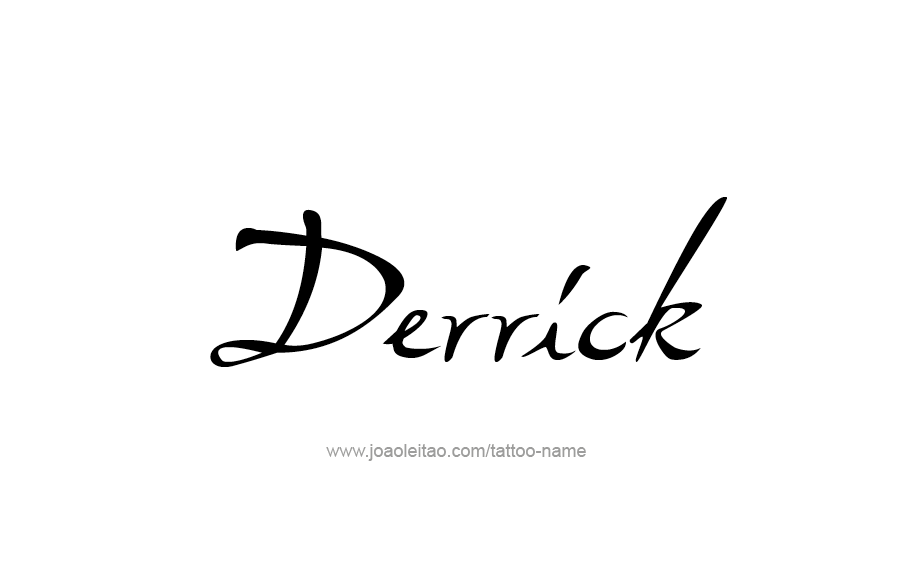 Tattoo Design  Name Derrick   