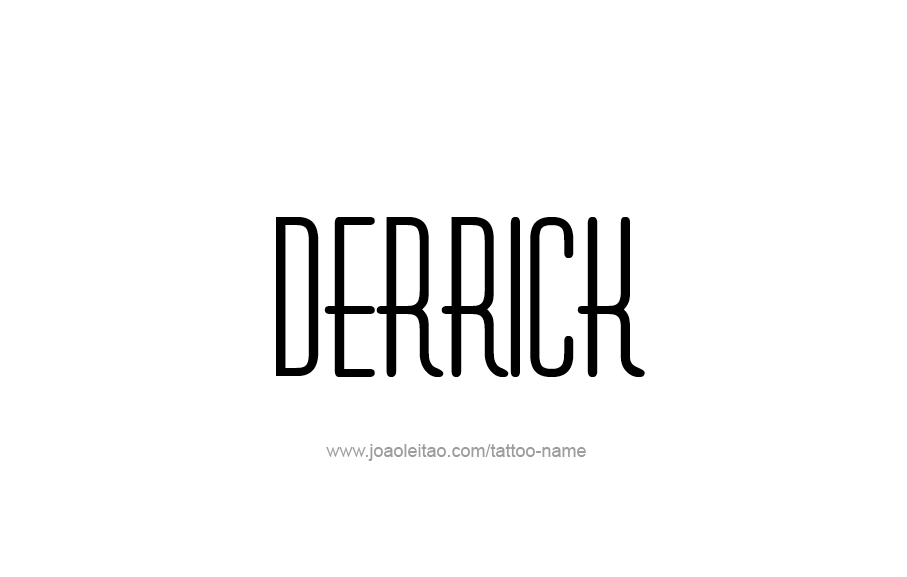 Tattoo Design  Name Derrick   