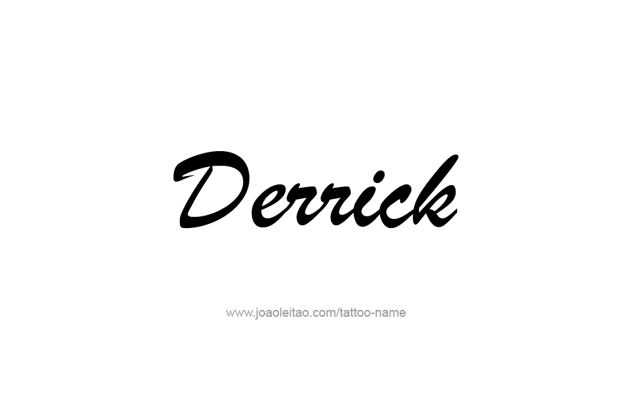 Tattoo Design  Name Derrick   