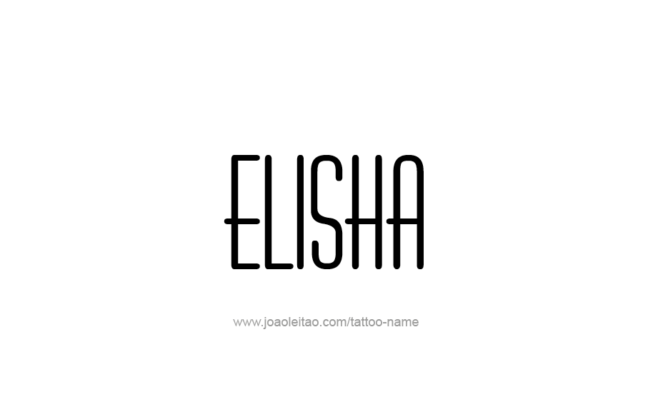 Tattoo Design  Name Elisha   