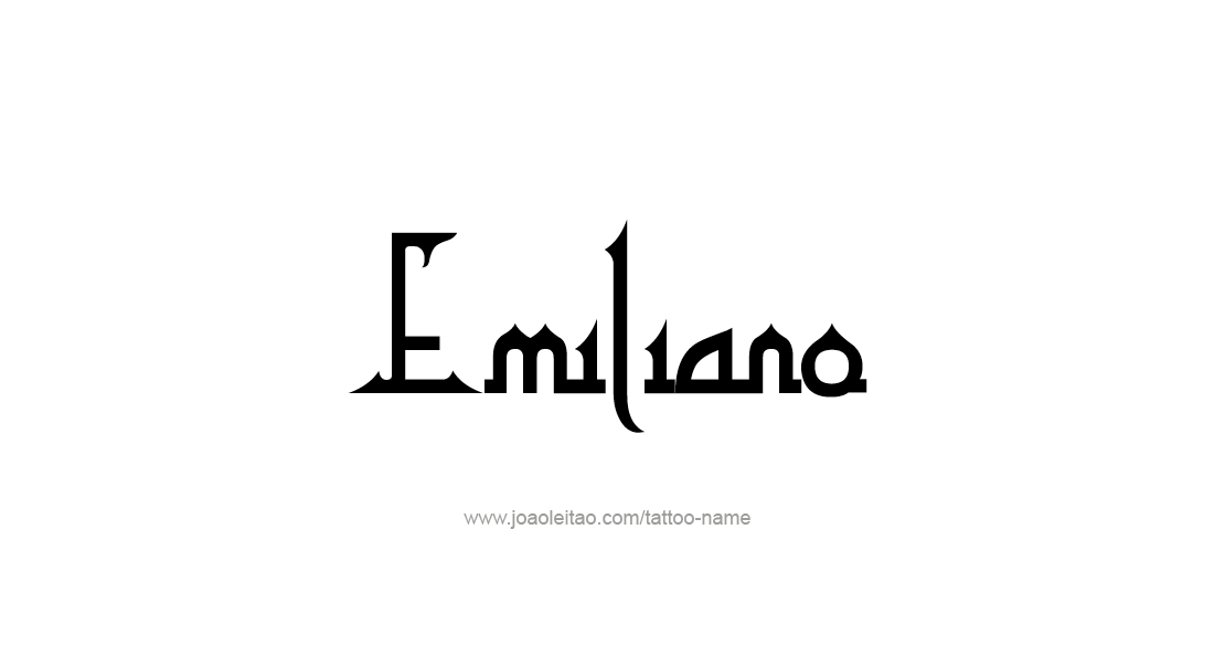 Tattoo Design  Name Emiliano   