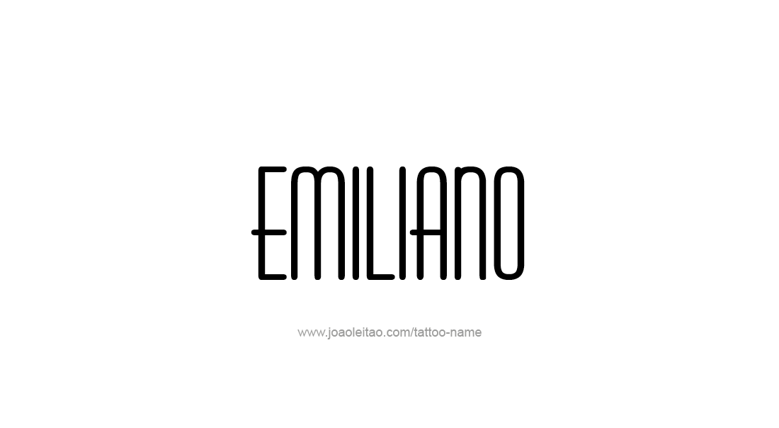 Tattoo Design  Name Emiliano   