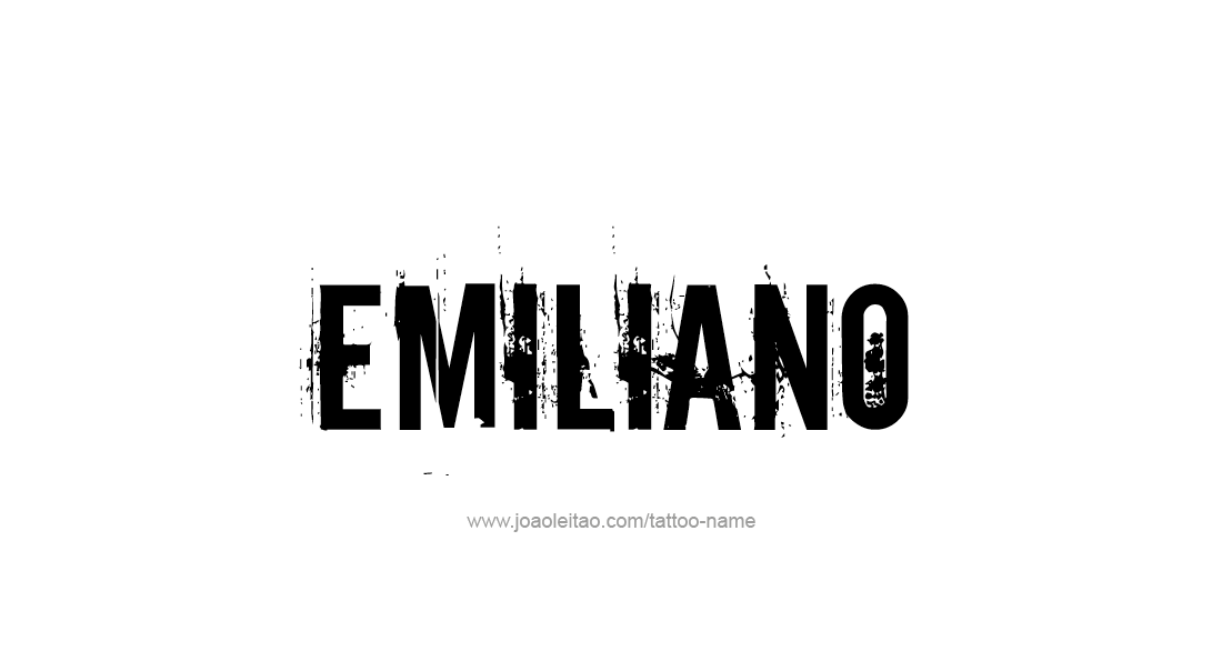 Tattoo Design  Name Emiliano   