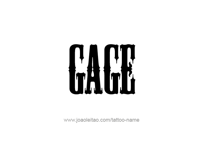 Tattoo Design  Name Gage   