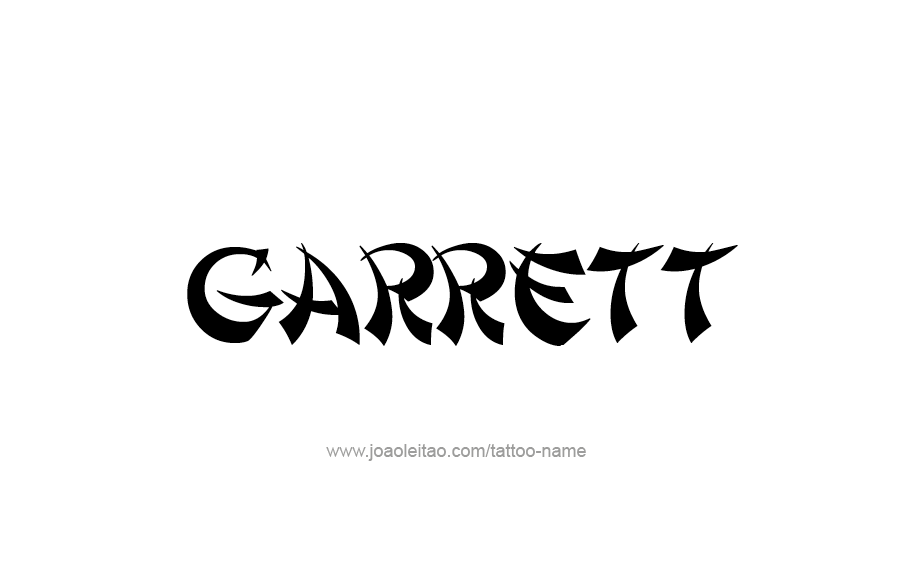 Tattoo Design  Name Garrett