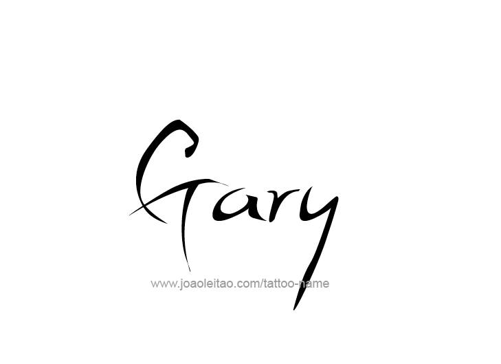 Tattoo Design  Name Gary   