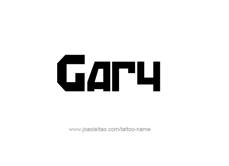 Tattoo Design  Name Gary   