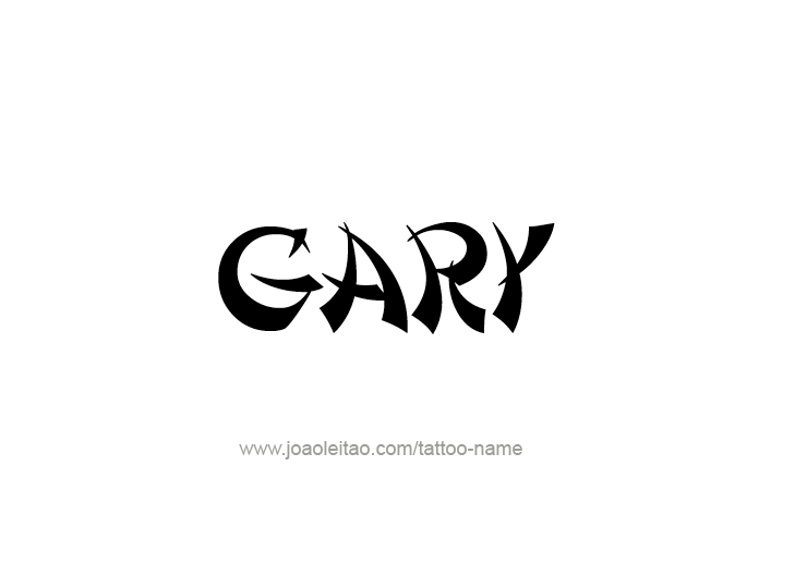 Tattoo Design  Name Gary