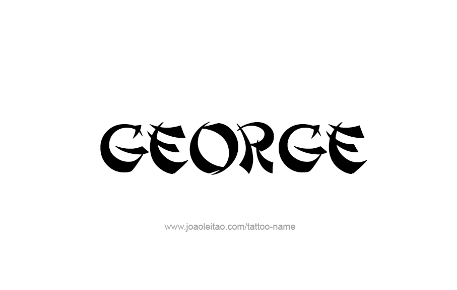 Tattoo Design  Name George
