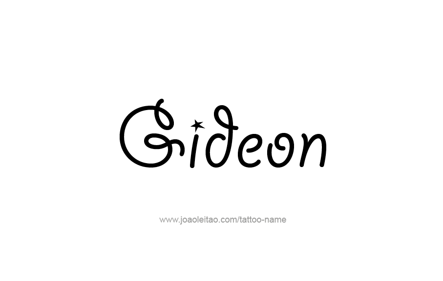 Tattoo Design  Name Gideon   