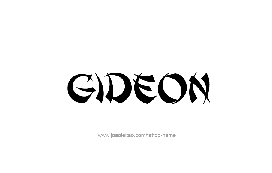 Tattoo Design  Name Gideon