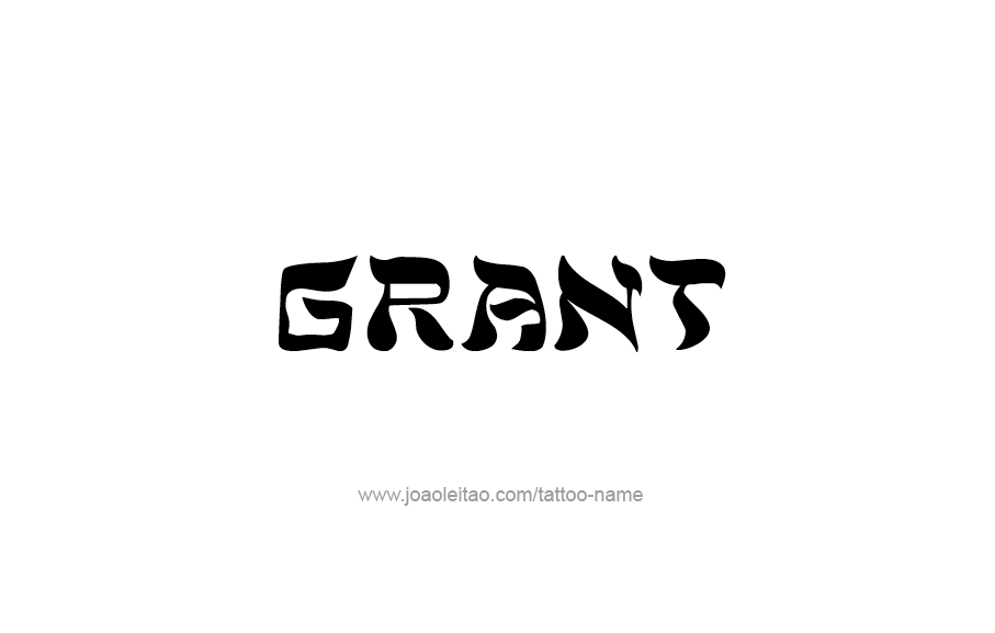 Tattoo Design  Name Grant   